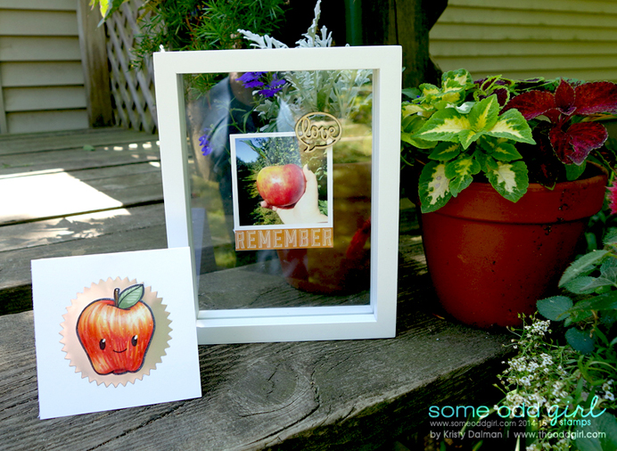 Honeycrisp Apple Card and Frame set by Kristy Dalman