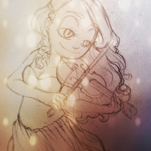 Artsy Friday: Violin Gwen